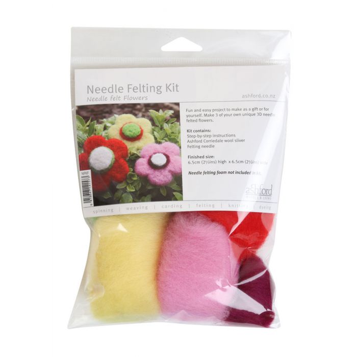 Needle Felt Flowers Needle Felting Kit